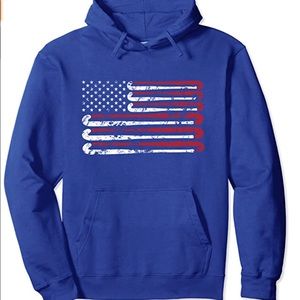 American Flag Field Hockey Hoodie